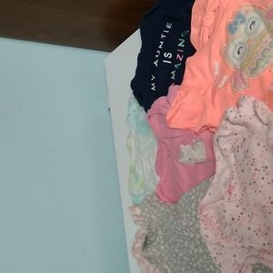7 girl 18 month size onsies